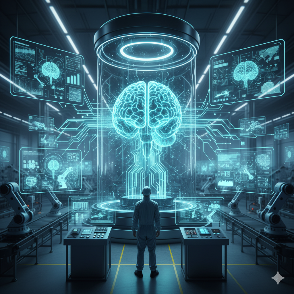 Ilustração de Sistema Supervisório (SCADA)